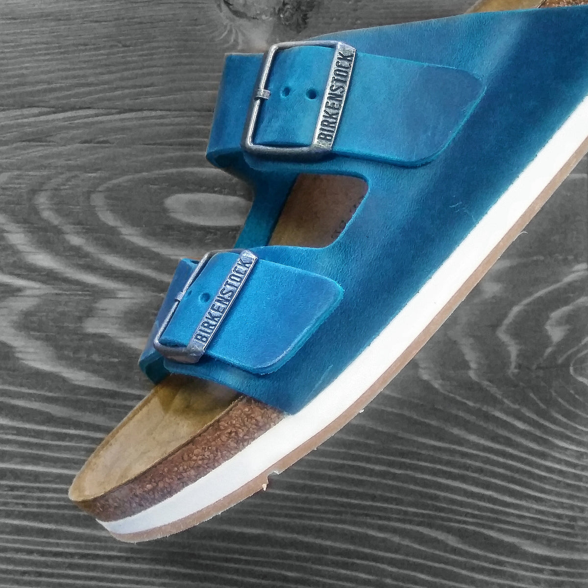 Turquoise 2024 rubber birkenstocks