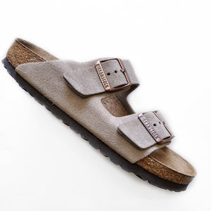 Birkenstock Arizona Taupe Suede Soft Footbed