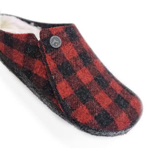 Birkenstock Zermatt Slipper Plaid Red